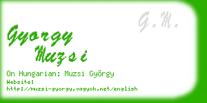 gyorgy muzsi business card